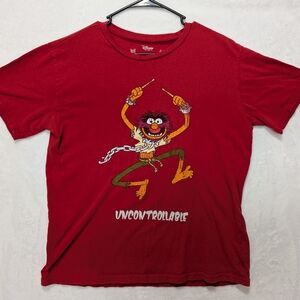 Muppets Uncontrollable Red Graphic T-Shirt for Men's M